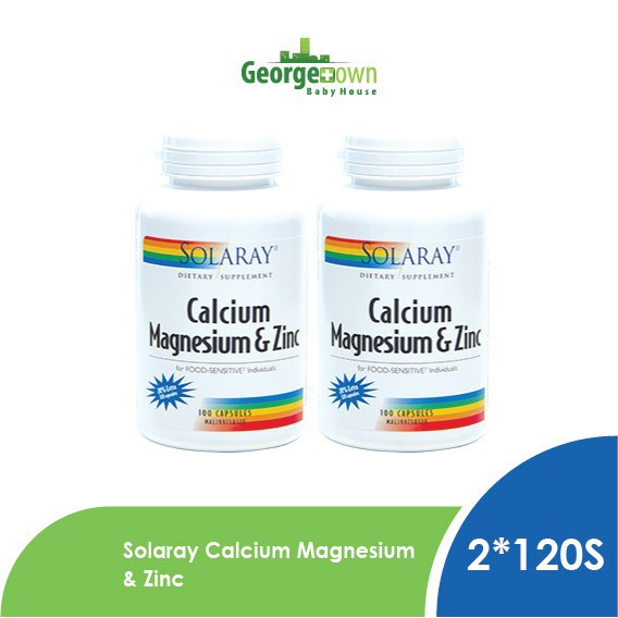 Solaray Calcium Magnesium & Zinc (2x120's) (GTG) Shopee Malaysia