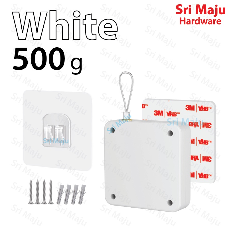 MAJU DS-WB Automatic Door Closer Soft Close Adjustable Wire Rope Punch ...