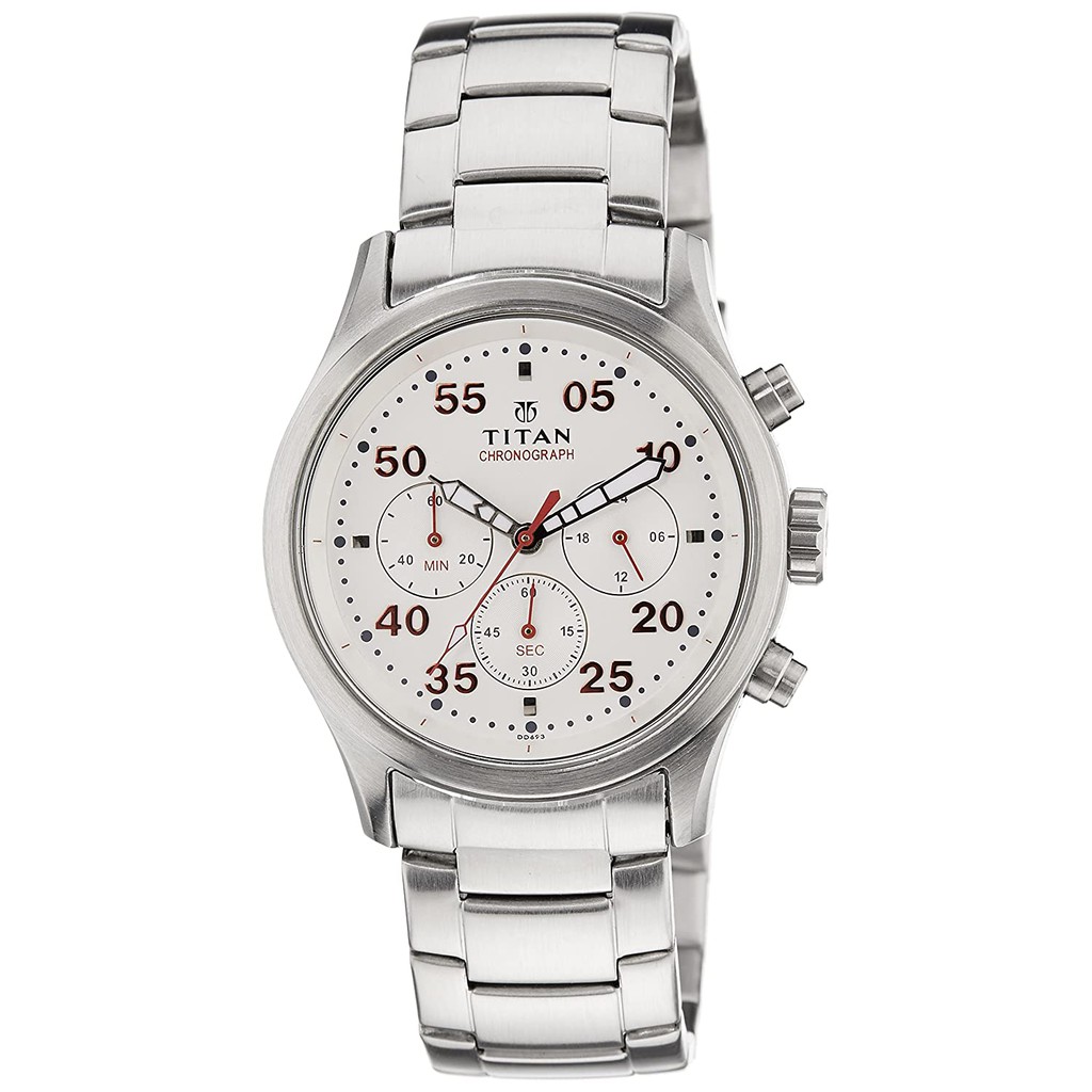 Titan octane chronograph hot sale white dial men's watch