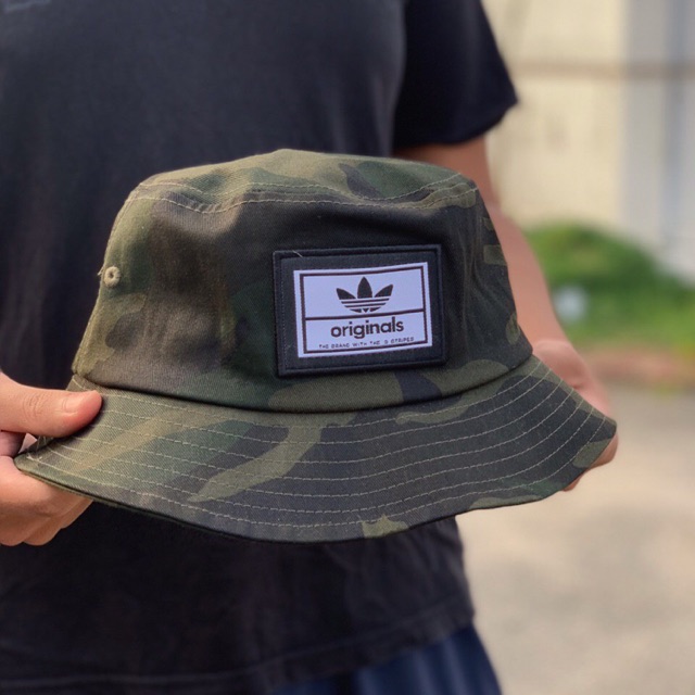 Camo bucket cheap hat adidas