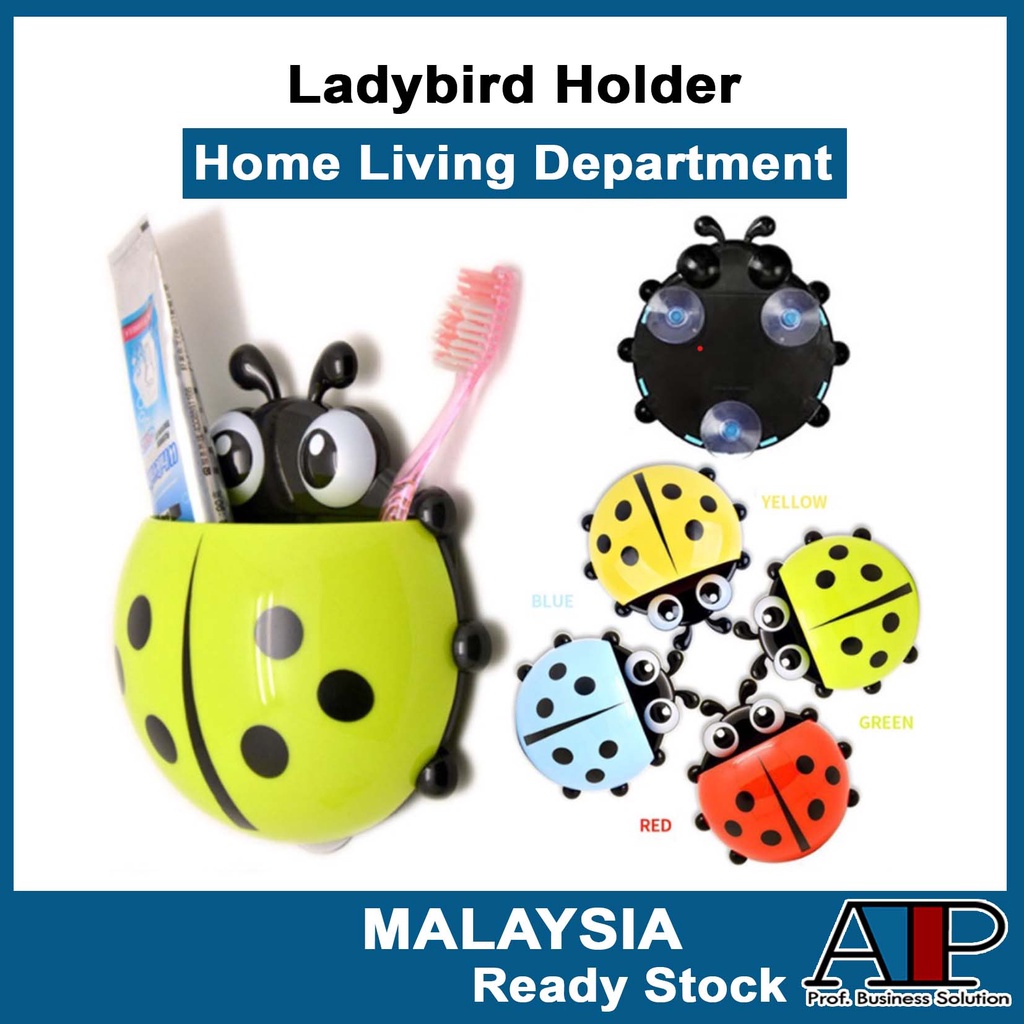 Bekas Berus Gigi Ladybird Ladybug Toothbrush Holder Suction Rack 甲虫牙刷盖 ...