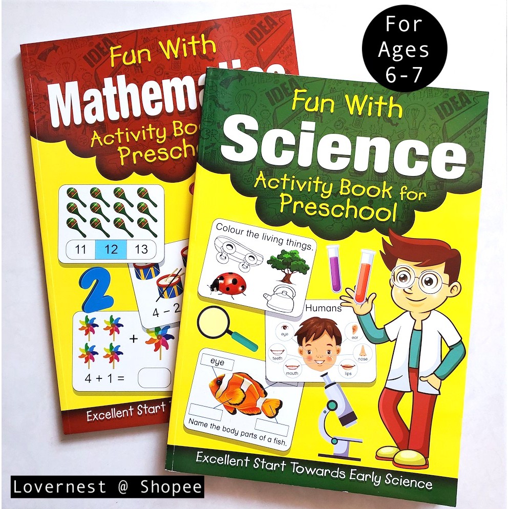 LOVERNEST Fun With Science Math Activity Book for Preschool ...
