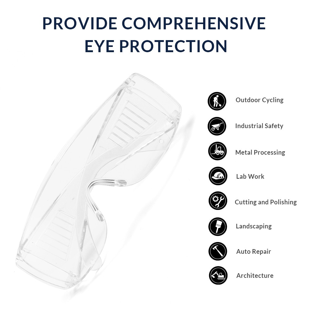 Cyxus Safety Eye mask Anti Saliva Protection Anti Fog Eyeglasses for Men Women 9011X01 Shopee
