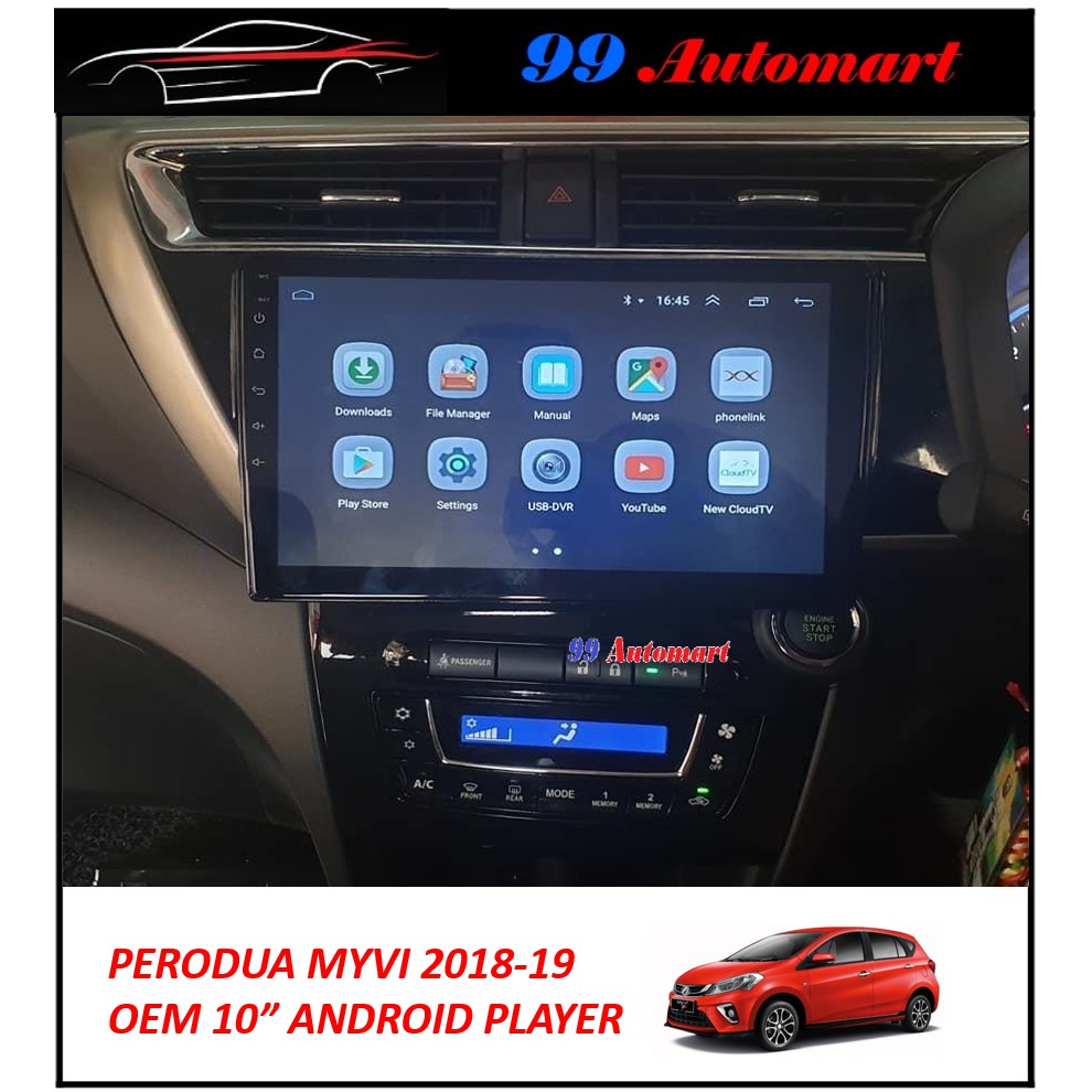 (6GB/4GB/2GB/1GB RAM 128GB 64GB T3L DSP 4G SIM 2.5D IPS) Perodua Myvi ...