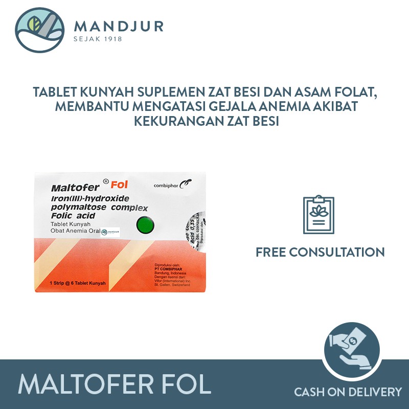 Maltofer Fol Chewable Tablets 6 Tablets - Chewable Tablets Anemia