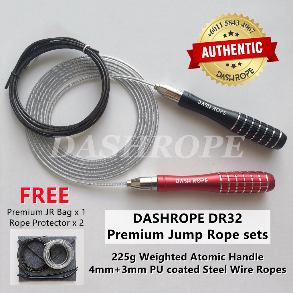 DASHROPE DR32 Heavy Handle Jump Rope Weighted Skipping Ropes Bearing ...