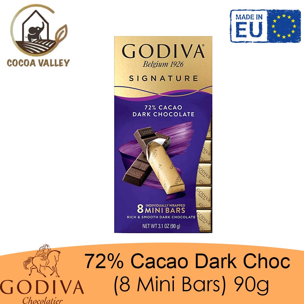 Godiva Signature 72% Cacao Dark Chocolate 90g (Made In EU) | Shopee ...