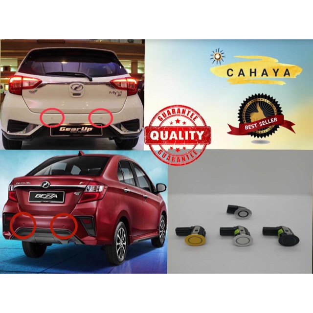 Perodua Myvi 2018-2020/ Bezza Rear Reverse Sensor/ Rear sensor eye ...