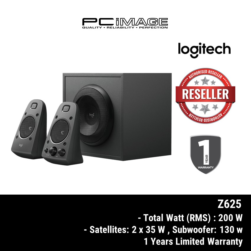 Logitech Z625 Speaker System with Subwoofer and Optical Input Powerful