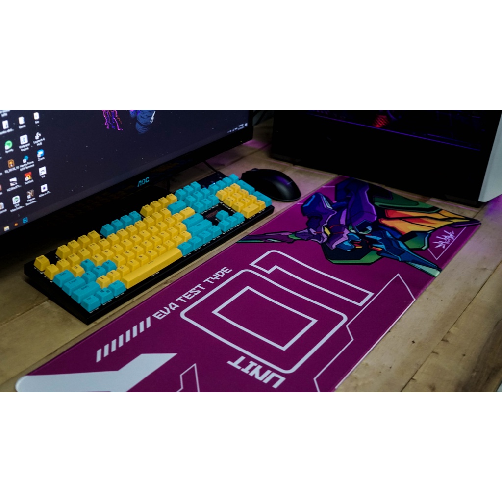 Evangelion Bodenmatte - Rutschfeste Stuhlmatte 90x130cm Unit-01 Design