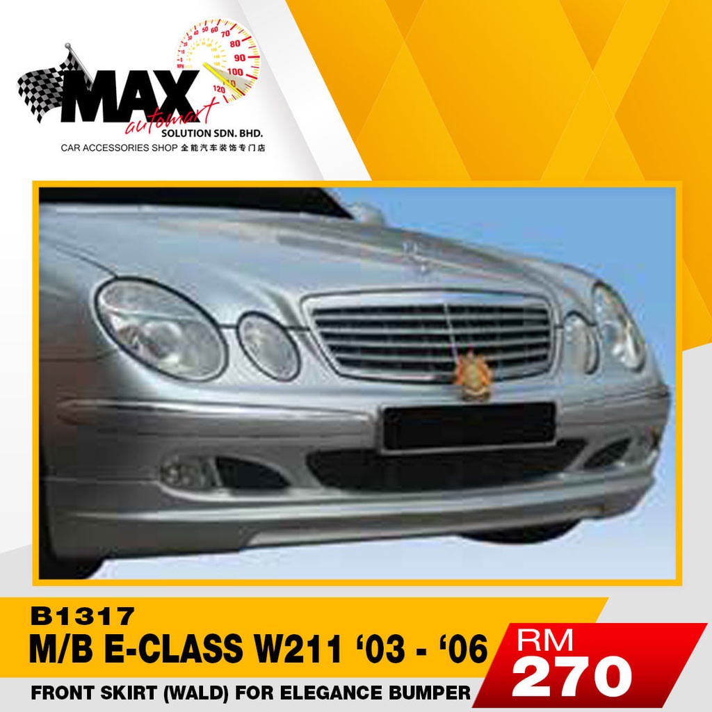 FRONT SPLITTER MERCEDES E W211 AMG FACELIFT Gloss Black, Our Offer \  Mercedes \ E Klasa \ W211 [2002-2009] Mercedes \ E Klasa \ W 211