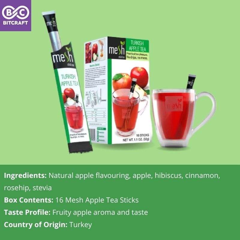 MESH Stick Turkish Apple Tea Stick Fruit Tea Imported from Turkey Teh ...
