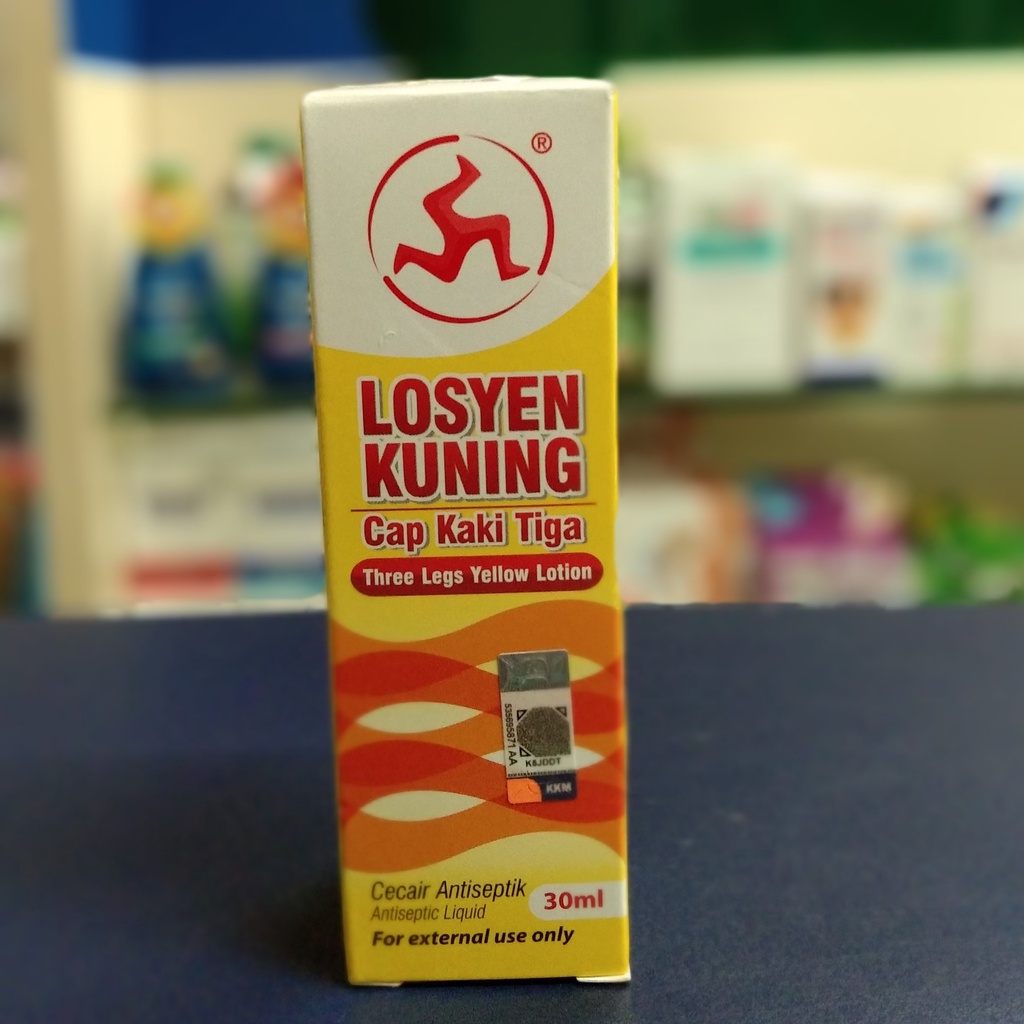 Losyen Kuning Cap Kaki Tiga Cecair Antiseptik 30ml 60ml Shopee Malaysia 