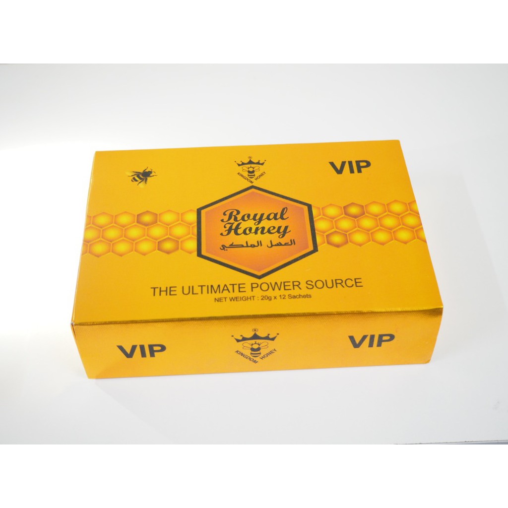 100 Original Royal Honey VIP Honey 20g x12 عسل حيوي ملكي + free gift