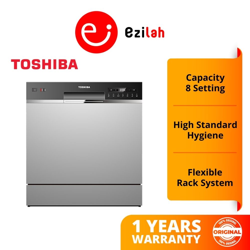 Toshiba Dishwasher 8 Sets Table Top Dishwasher DW08T1(S)MY Mesin