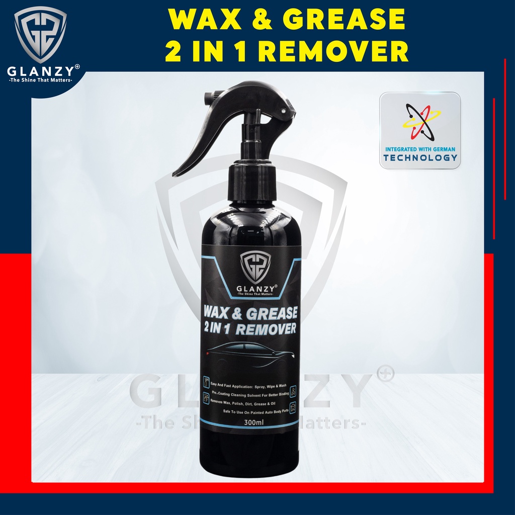 GLANZY+ 2 In 1 Wax & Grease Remover, Hilang Kotoran Kereta