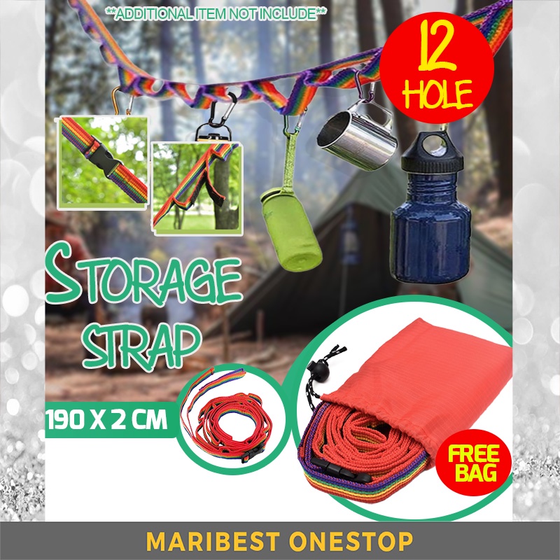 Camping Lanyard Rope Clothesline Rope Hanging Strap Camping Tent Rope Hanging String Camping