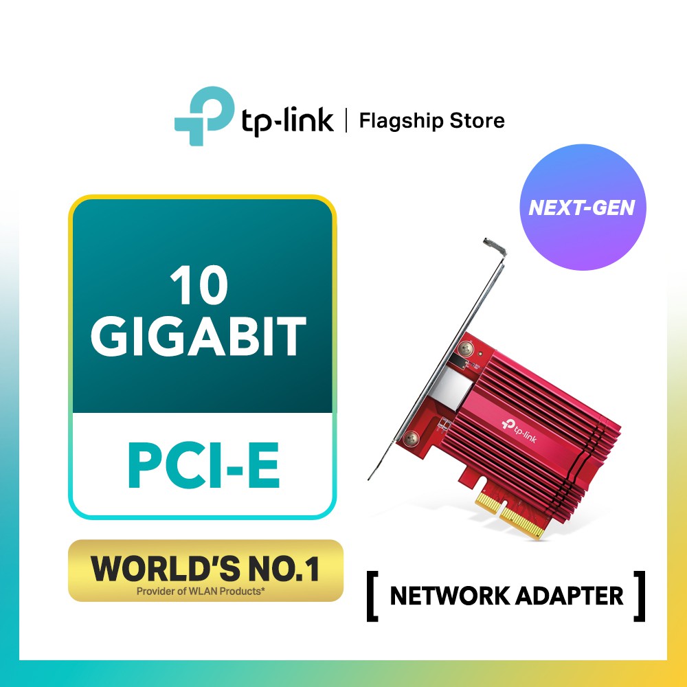 未使用】 TP-Link 10Gbps LANカード PCI-E TX401 - 拡張カード