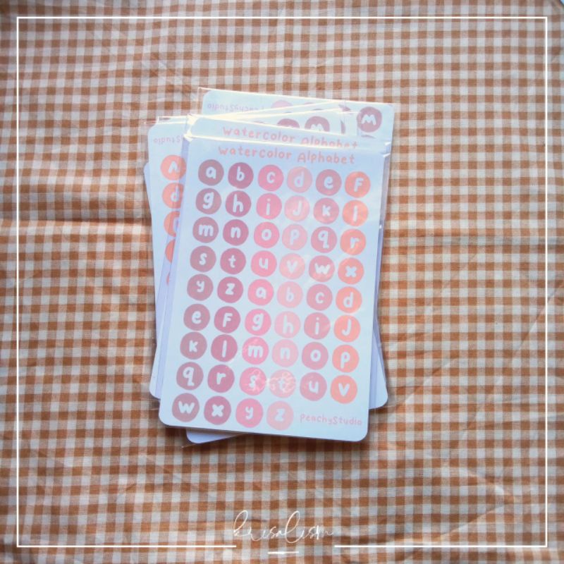 Aesthetic Alphabet Sticker Sheet Aesthetic Kiss Cut Stickers Shopee