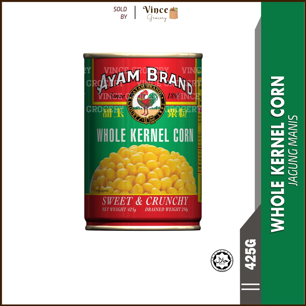 Ayam Brand Whole Kernel Corn Sweet Corn Cream Style · Jagung Manis Jagung Manis Ala Krim 5311