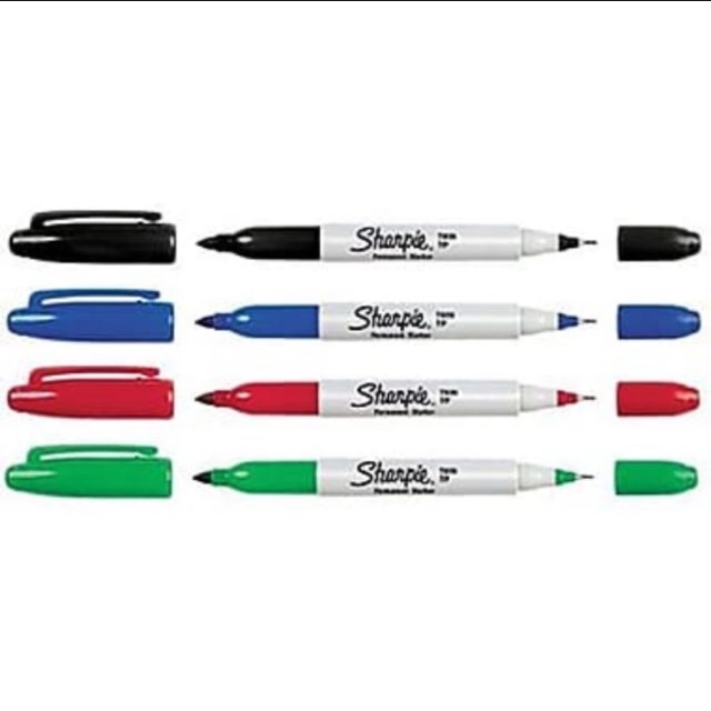 Sharpie Twin Tip Permanent Marker, Black