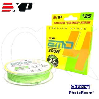 EXP EMO x4 200m Casting Braided Fishing Line PE 4 Sulam Tali Pancing Benang