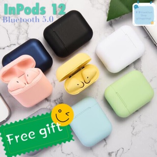 FREE GIFT MATTE MACARONS INPODS 12 BT 5.0 Colourful Wireless Earbuds Touch Pops up Control Wireless Earphones