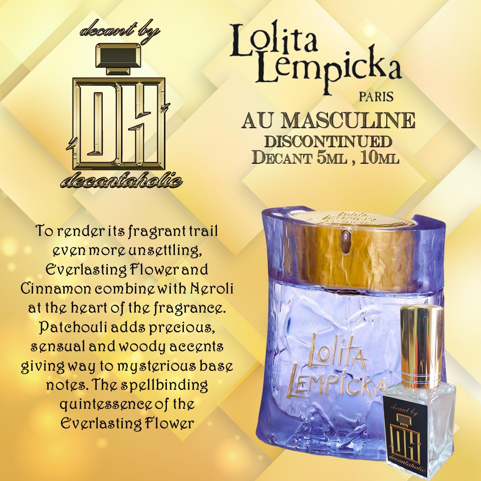 Original Lolita Lempicka Au Masculine decant 5ml 10ml discontinued