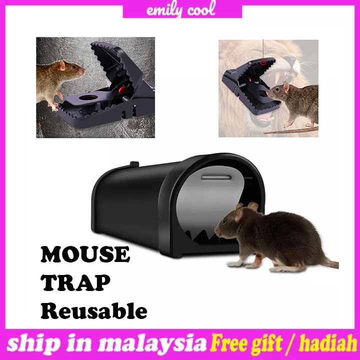 [M'sia] Ready Stock Reusable Mousetrap Catching Mice Rat Killer Live ...