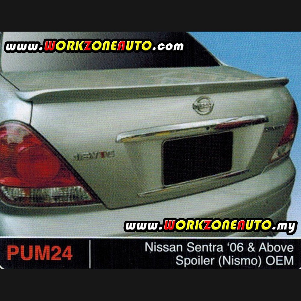 PUM24 Nissan Sentra 06 & Above PU Spoiler (Nismo) | Shopee Malaysia