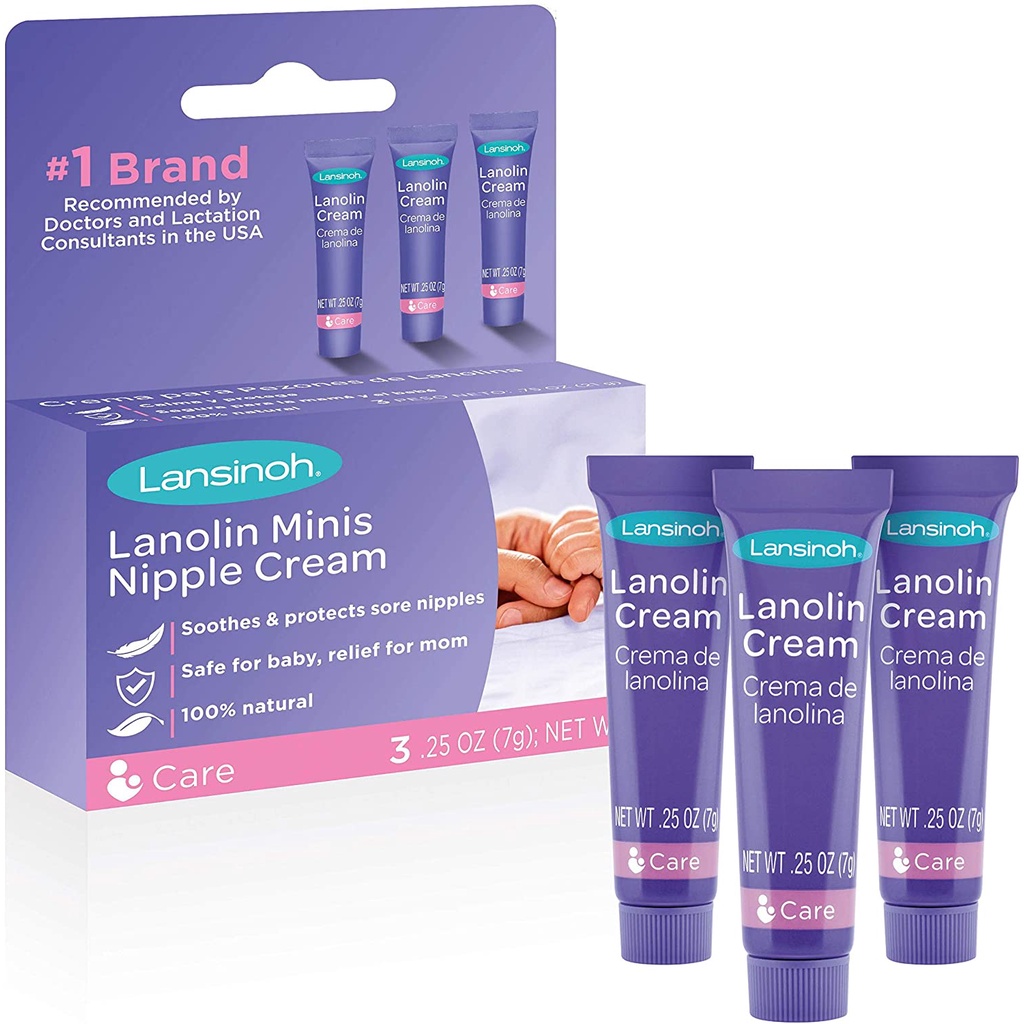 Lansinoh Lanolin Nipple Cream for Breastfeeding 3 Mini Tubes of 0.25 Ounces Shopee Malaysia