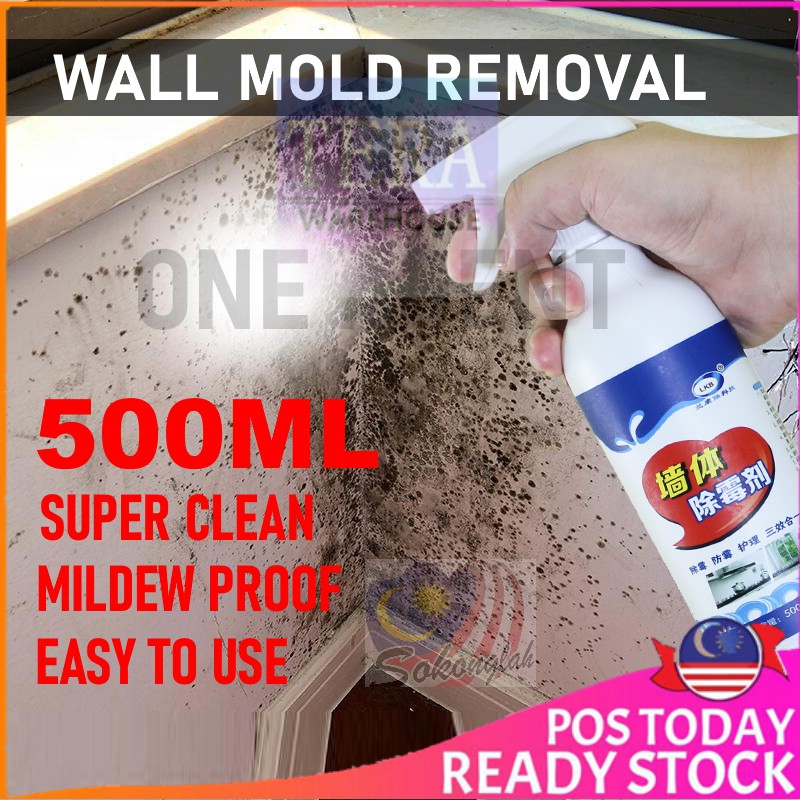 Wall Mold Remover (500ml) Spray Mildew Spot Removal Cleaner Pembersih Kulat  Kotoran Dinding Multipurpose Cleaner