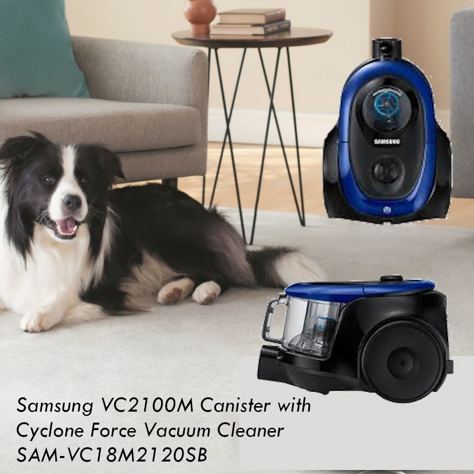 Samsung VC2100M Canister with Cyclone Force Vacuum Cleaner SAM
