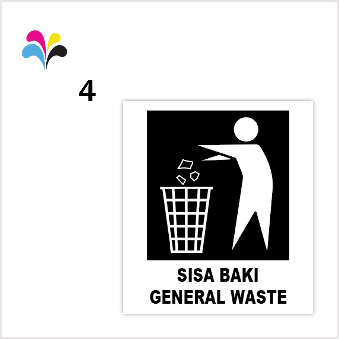 Recycling Label Sticker Recycle Kitar Semula Kaca Glass Tin Aluminium