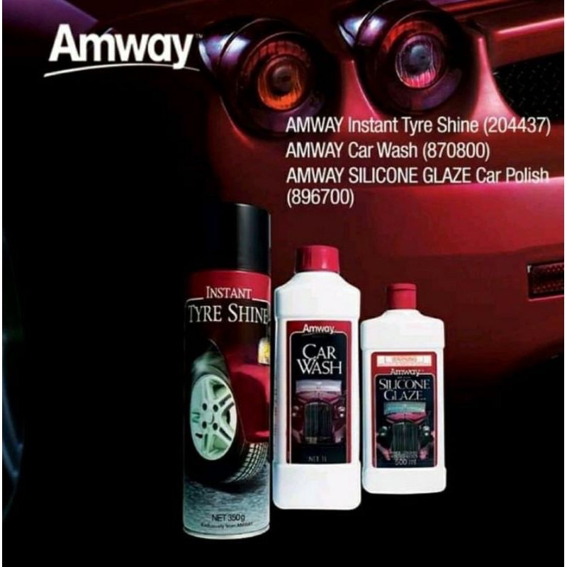 Amway Car Wash(1L),Car Polish(500ml),Tyre Shine(350g) Shopee Malaysia
