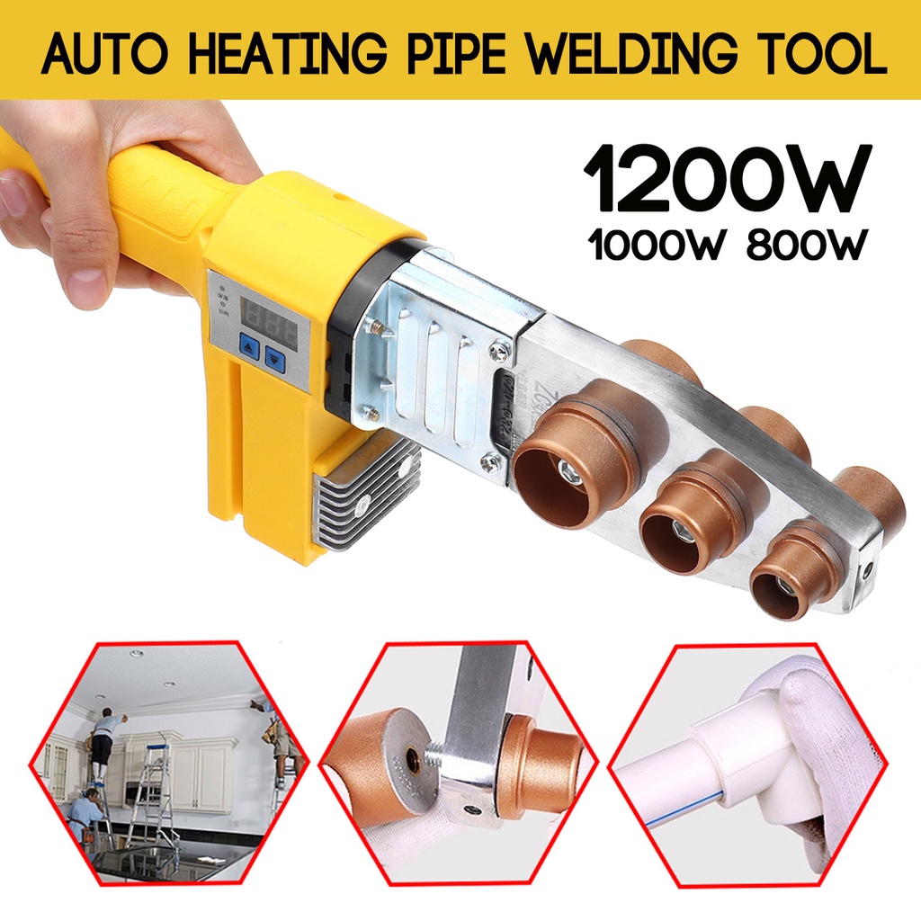 1200W 20110mm Electric Pipe Welding Machine Heating Tool Heads Set For