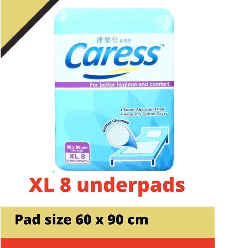 Caress Underpads (60cm x 90cm) XLarge 8's Shopee Malaysia