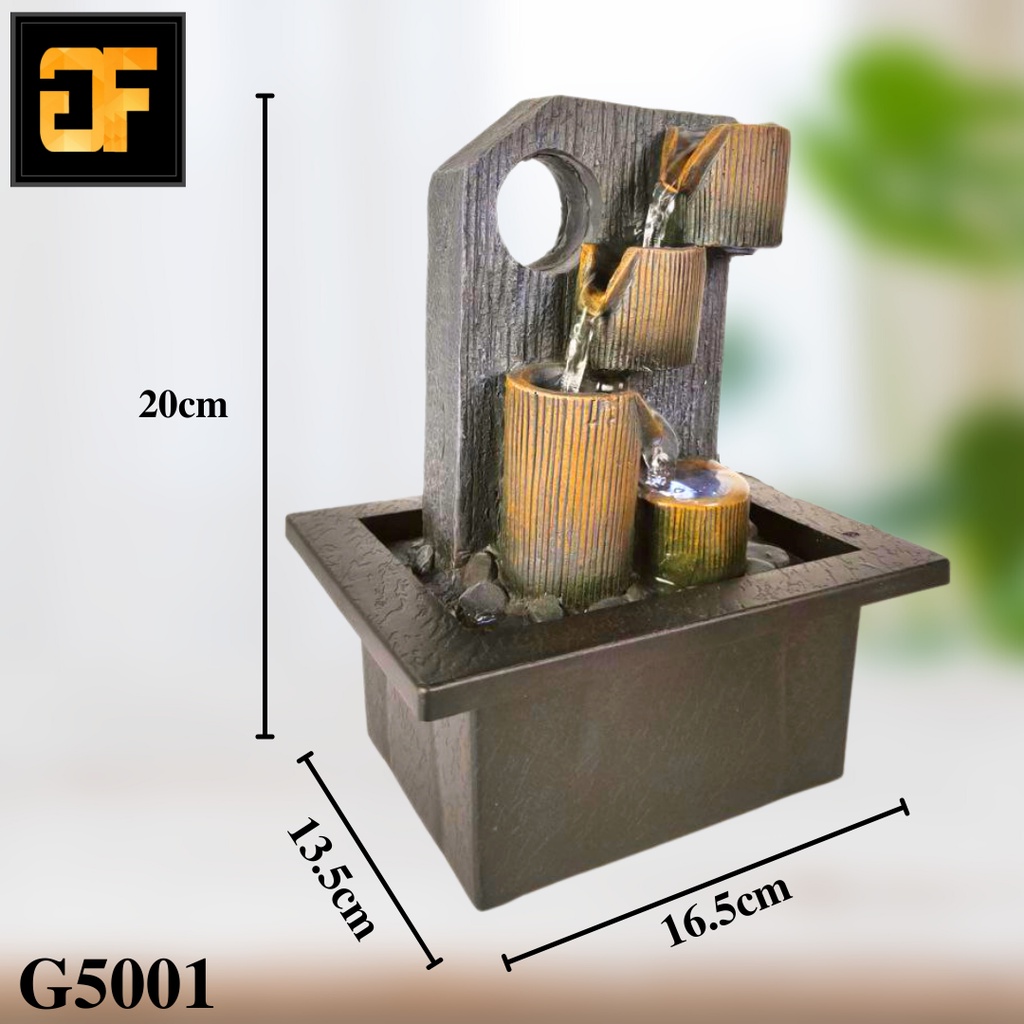 Tabletop Fountain, Feng Shui Indoor Water Fountain for Home Office