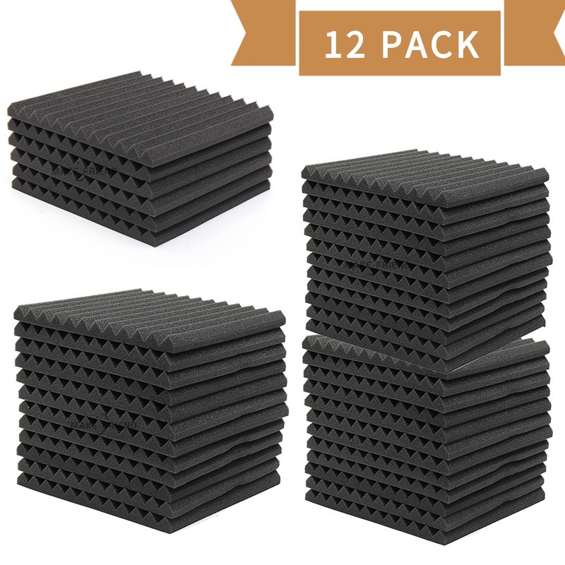 (Promotion) 12 Pack Studio Acoustic Foam SoundProofing Acoustic Panel ...