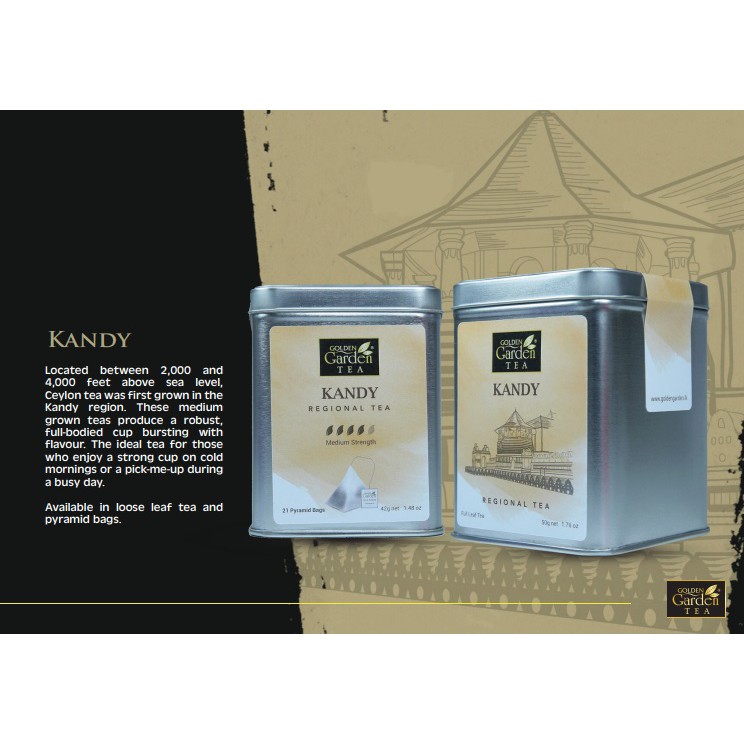 PURE CEYLON GOLDEN GARDEN TEA- KANDY REGIONAL TEA PYRAMID BAGS | Shopee ...