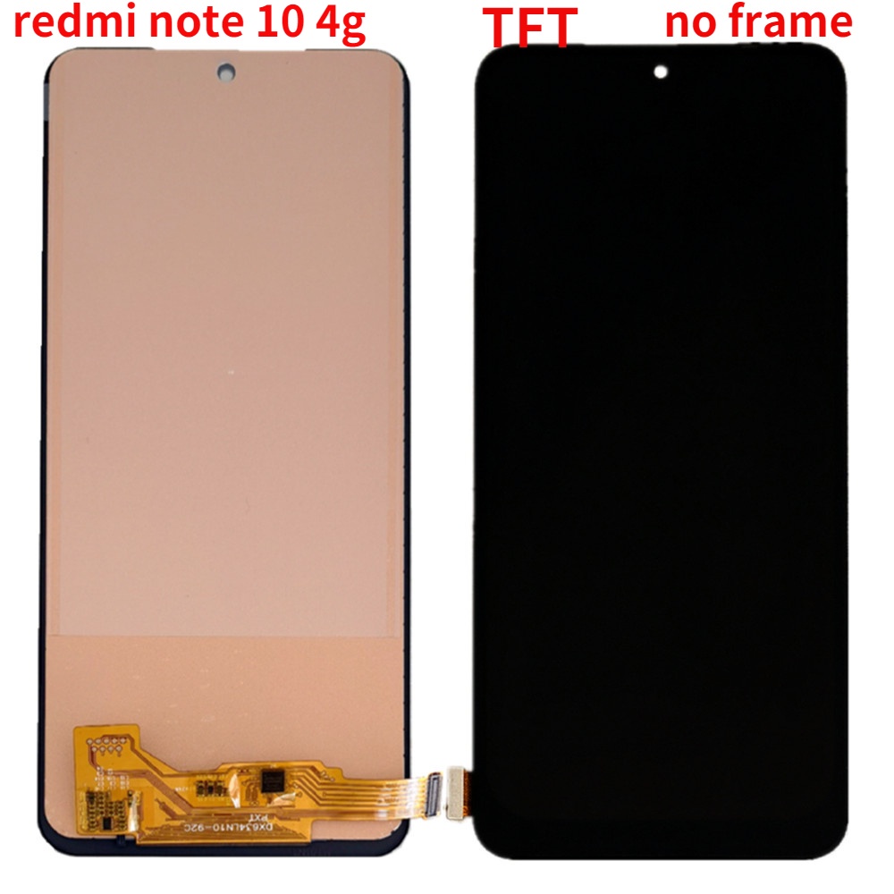 For Xiaomi Redmi Note 10 4g Lcd With Frame M2101k7ag Touch Panel Screen Digitizer Redmi Note 10s 8959