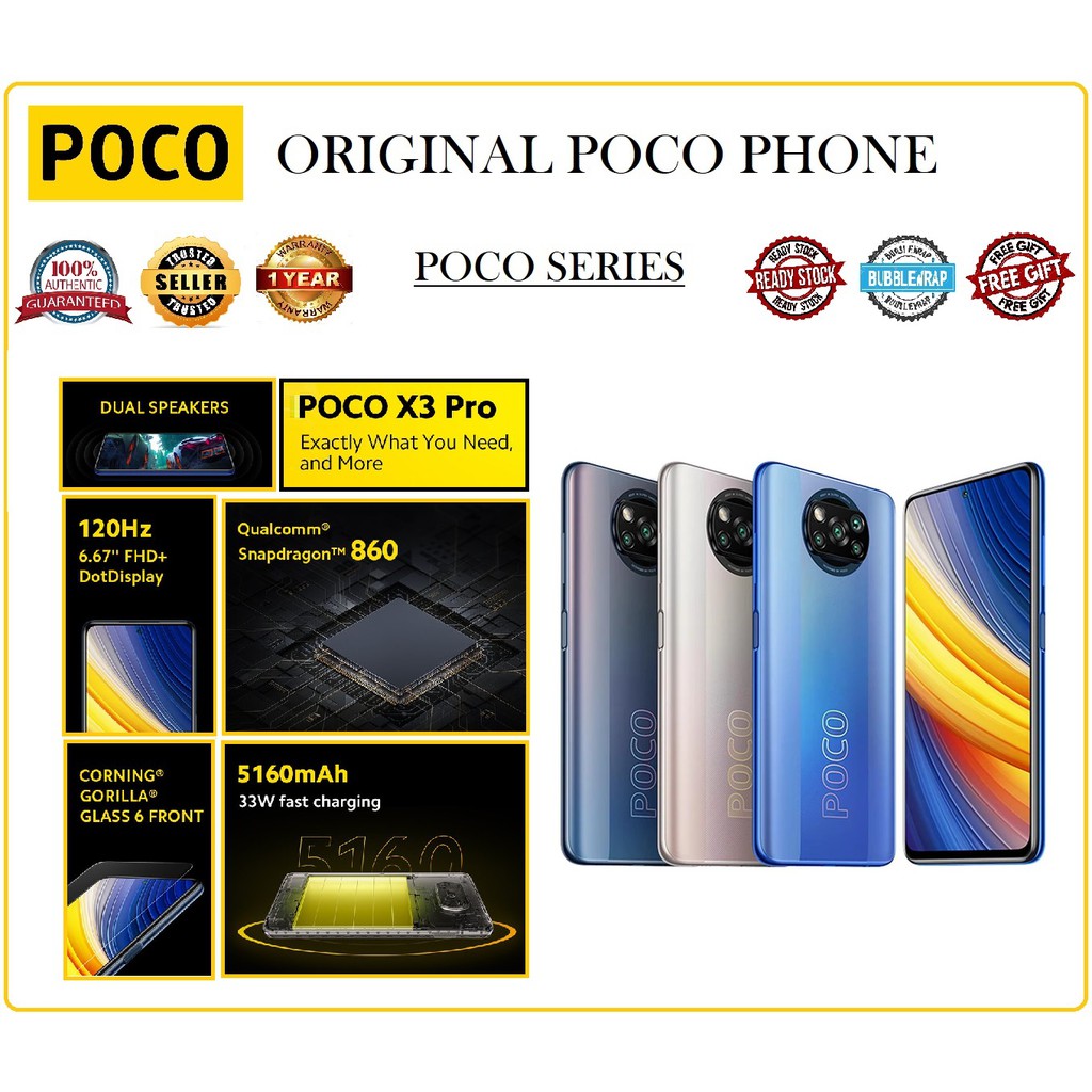 Poco X3 Pro [6GB+128GB] [8GB+256GB] ( 100 Original Poco Local