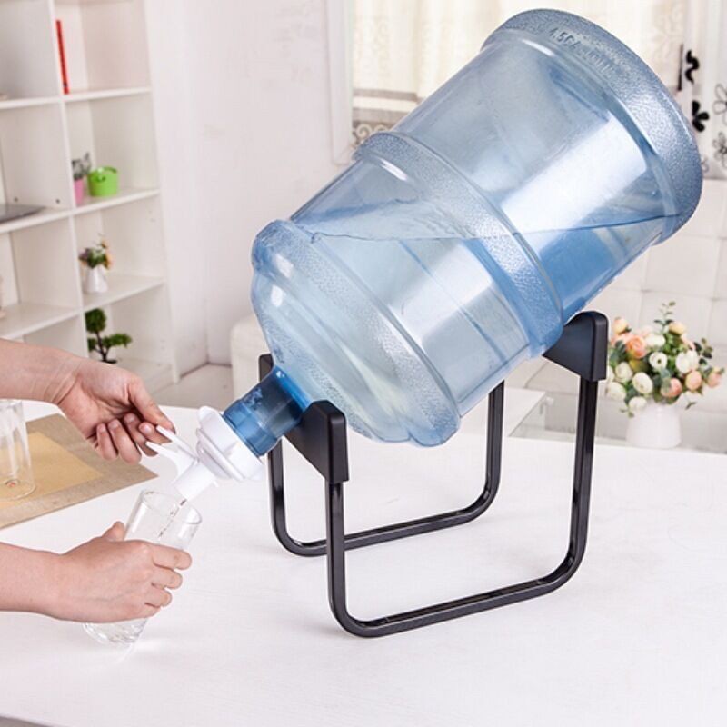 The Iron Rack for Holding Drinking Water Gallons includes a gallon ...