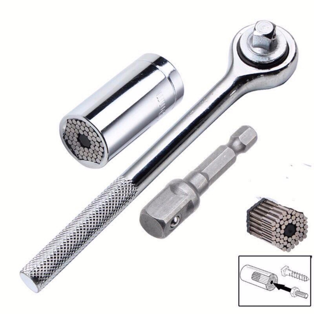 Universal torque wrench head shop set socket