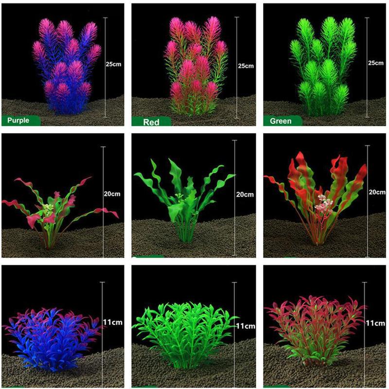 Plastic Artificial Aquarium Plant Decoration Underwater Grass Fish Tank