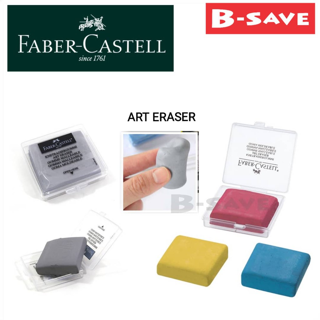 FaberCastell Charcoal Kneaded Art Eraser With Case Shopee Malaysia