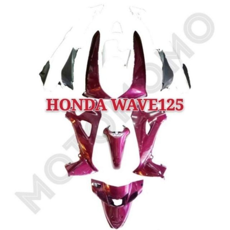 Wave 125 W125 Cover Set Body Cover Hld Free Sticker Shopee Malaysia