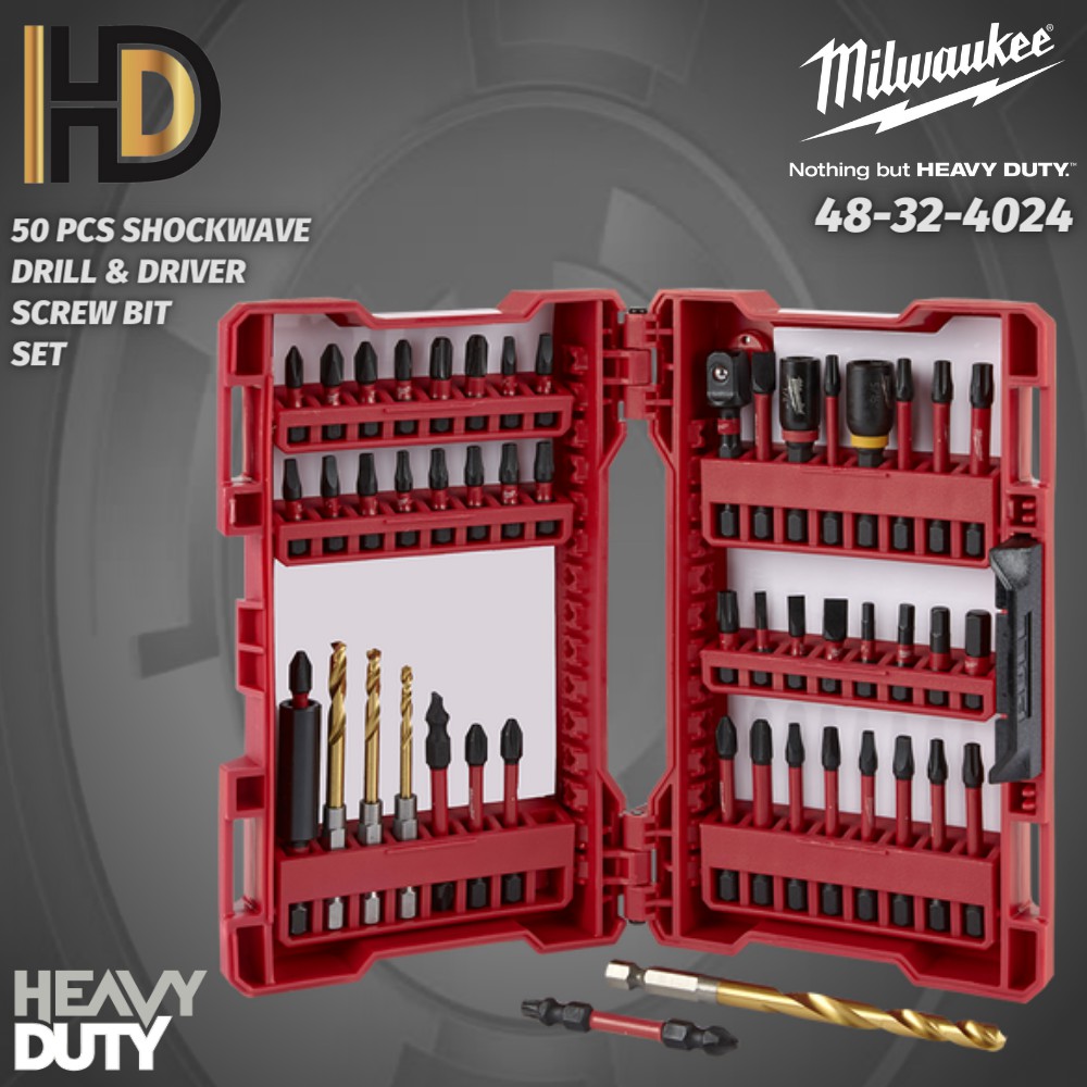 Milwaukee 50pcs SHOCKWAVE Impact Drill & Driver Bit Set ( 48-32