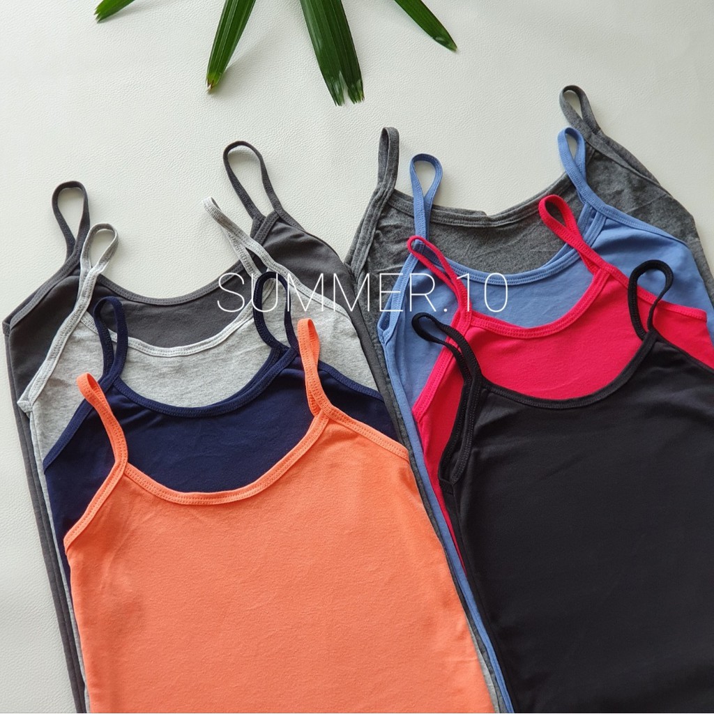 [8018]Singlet Women Elastic Tank Top/Singlet Tank Top Termurah