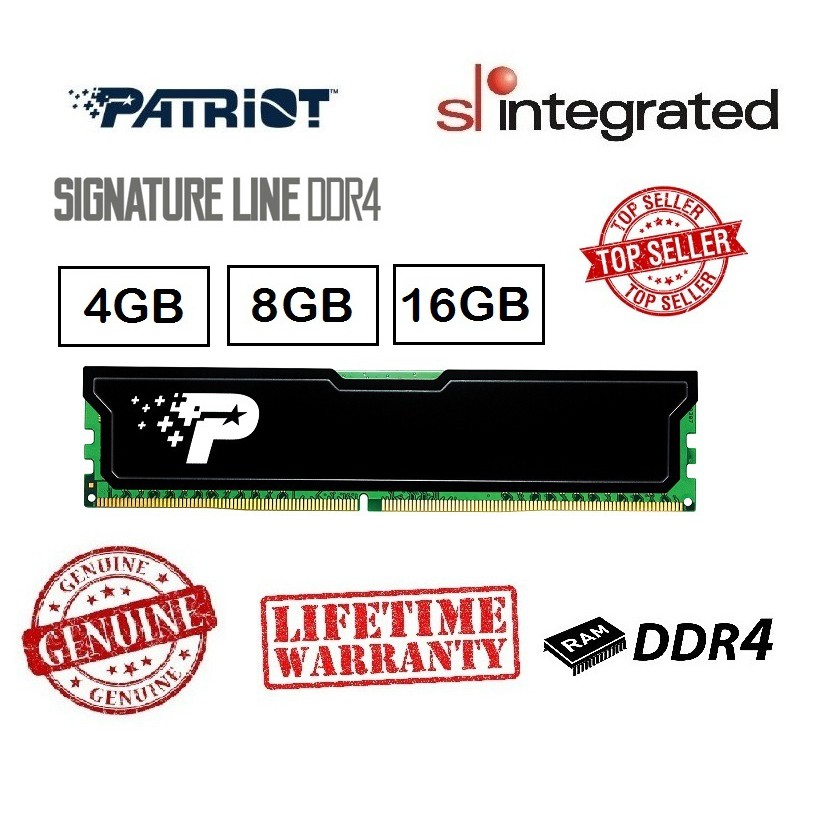 Patriot 16GB Signature Line DDR4 2666 MHz SR UDIMM Memory Module